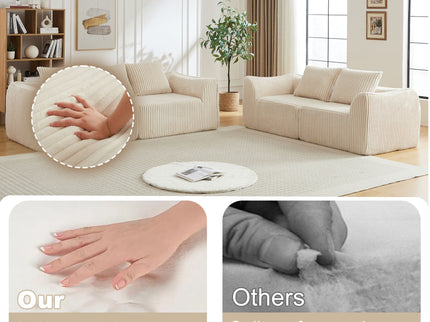 Minimalist Set With Curved Lines & Gently Sloped Backrest