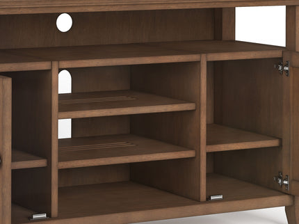 Amherst - TV Media Stand - Rustic Natural Aged Brown