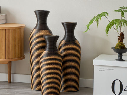 Classic And Neat Floor Vase, High Independent Flower Stand (Set of 3)