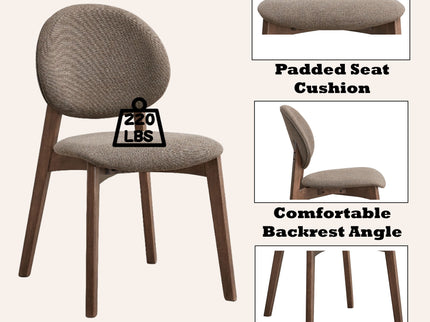 Hadasa - Side Chair, Elegant Upholstery (Set of 2)