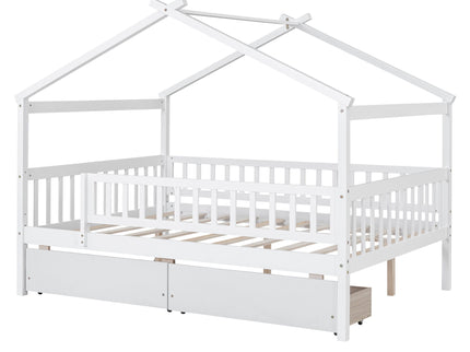House Bed With 2 Drawers