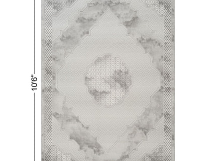 Geometrix - Medallion Rug With Geometric 3D Effect
