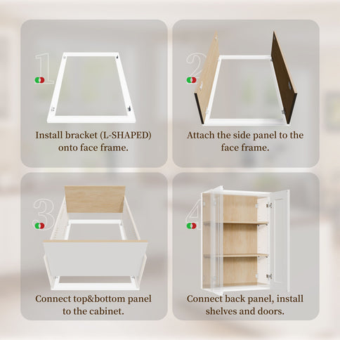 Shaker Cabinet With Soft-Close Door And Adjustable Shelves