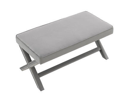 Comfort Double Bench Upholstered With X Crossed Legs