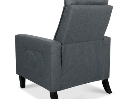 Recliner Chairs For Adults, Adjustable Recliner Sofa With Mobile Phone Holder & Cup Holder, Modern Reclining Chairs Fabric Push Back Recliner Chairs For Living Room, Bedroom