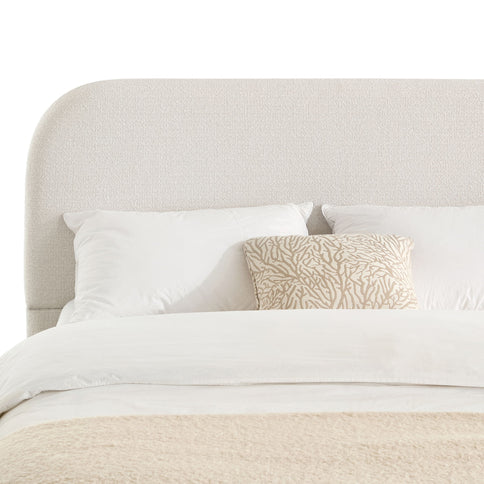 Linton - Upholstered Platform Bed With Curved Headboard