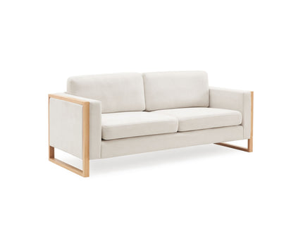Modern Sofa With Solid Wood Legs, 3 Seater