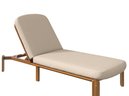 Outdoor Chaise Lounge With Adjustable Backrest
