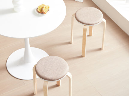 Stackable Round Backless Stools (Set of 4)