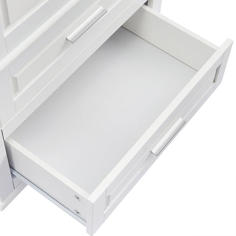 Tall Storage Cabinet With 3 Drawers For Bathroom