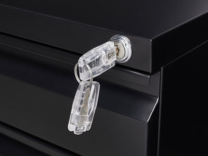 Contemporary 3 Drawer Mobile Filing Cabinet With Lock, Metal Office Storage For Legal / Letter Size