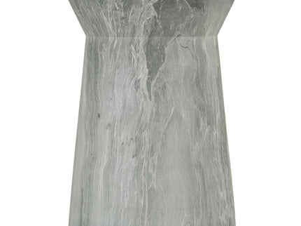 Round Outdoor End Table - Marble