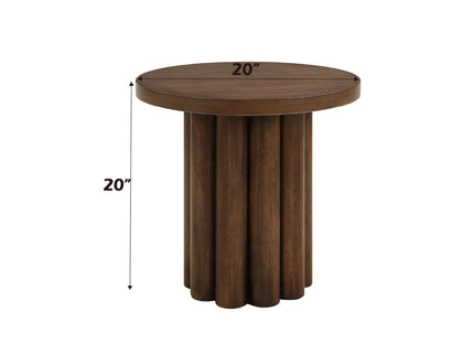 Loanna - Wooden Color End Table - Brown