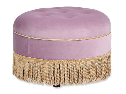 Yolanda - Round Upholstered Accent Ottoman