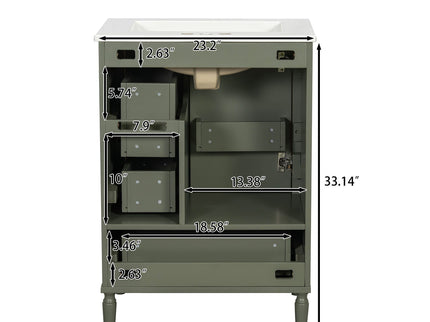 Traditional Bathroom Vanity Set With Soft Close Doors