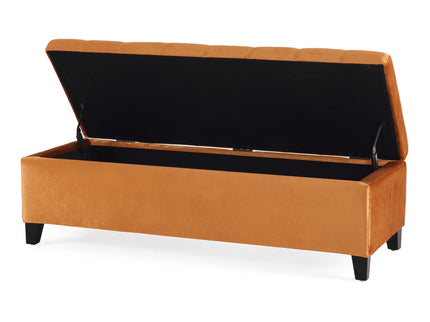 Wendover - Elegant Tufted Storage Bench With Lift-Up Top And Birch Wood Legs