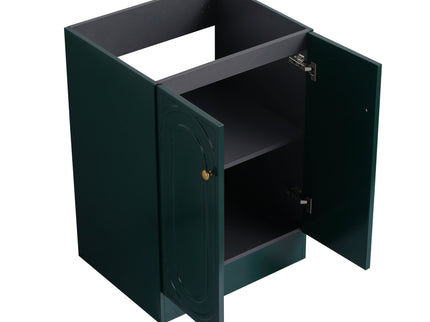 Contemporary Freestanding Bathroom Vanity With Resin Sink & Soft-Close Cabinet Doors