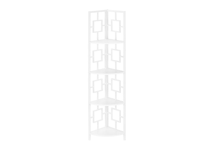4 Tier Bookshelf, Bookcase, Etagere, Corner, For Office, Contemporary & Modern