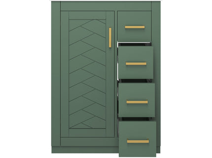 Modern Bathroom Vanity With 1 Door And 3 Drawers