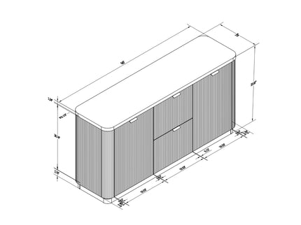 Donnie - Storage Buffet - Natural