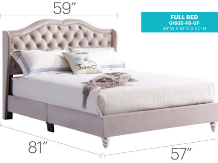 Upholstered Bed Transitional