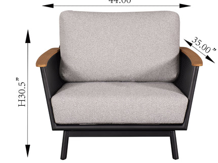 Chair With Armrests - Black / Black Multi