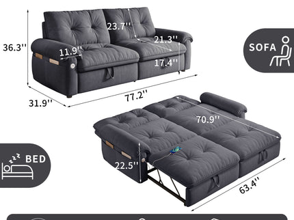 Convertible Cloud Like Sofa Bed
