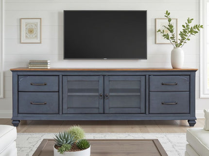 TV Stand For TVs Up To 90" - Blue