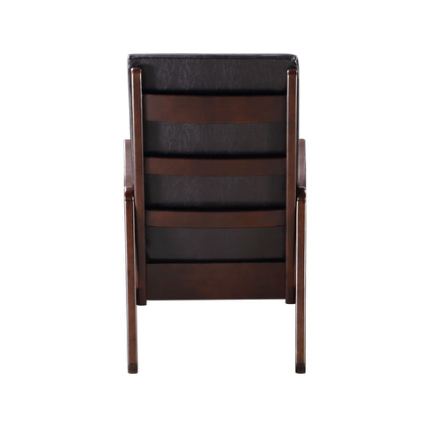 Raina - Synthenic Leather Rocking Chair - Espresso