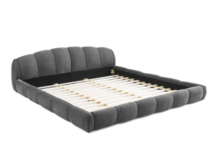 Upholstered Platform Bed Frame, Low Profile Floor Bed, No Box Spring Required
