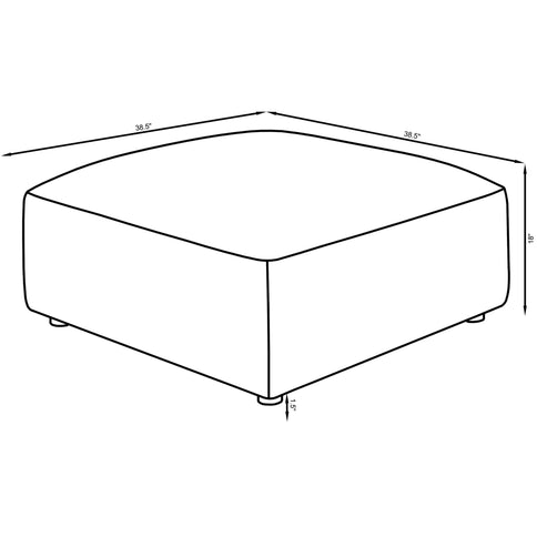Jennifer - Square Ottoman