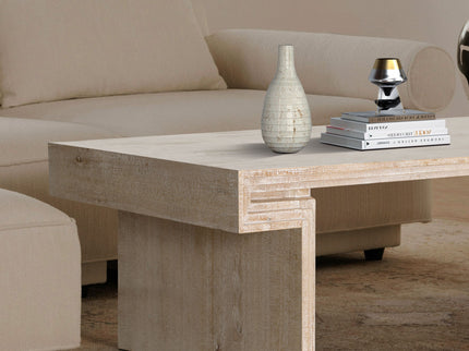 American Vintage Industrial Coffee Table, Double Tier Design