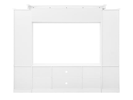 All-In-One TV Stand With Bookcase For TVs Up To 65"