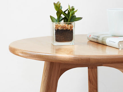 Round Small End Table, Side Table For Bedroom & Balcony