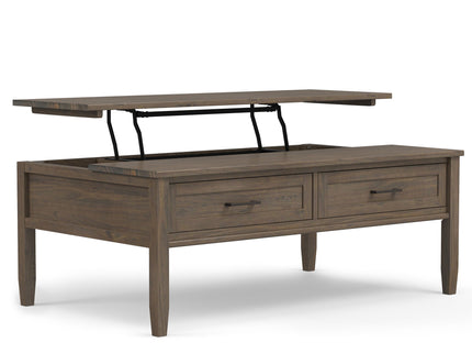 Ela - Lift Top Coffee Table - Smoky Brown