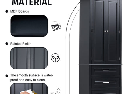 Storage Cabinet With 3 Drawers For Bathroom