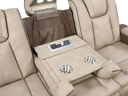 Bruno - Power Reclining Sofa With LED Lighting