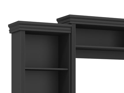 Elegant Entertainment Center Wall Unit With Bookshelves