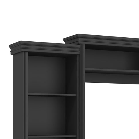 Elegant Entertainment Center Wall Unit With Bookshelves