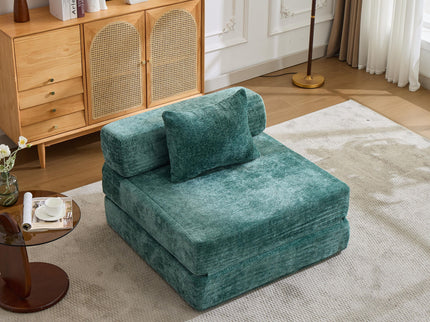 Convertible Floor Sofa Bed With Fixed Shape Frame For Living Room