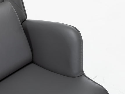 Rocking Accent Chair With Lumbar Pillow And Ottoman