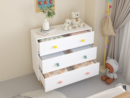 3 Drawer Dresser, Storage Cabinet With Anti Tip Safety