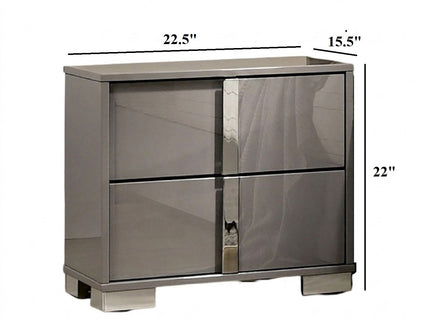 Nightstand With Vertical Handles