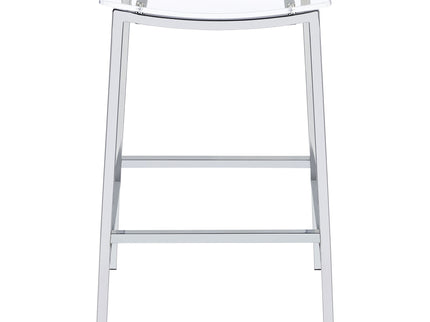 Staten - Backless Bar Stool (Set of 2) - Chrome