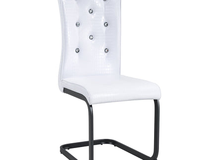 Alligator Skin Upholstered Dining Chairs