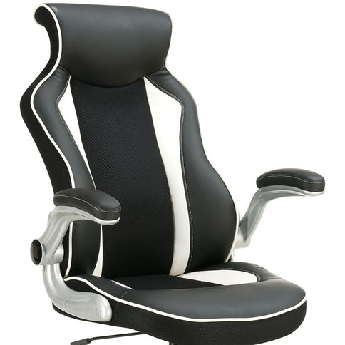 Adjustable Height Office Chair With Ergonomic Design And Swivel Mechanism - Black