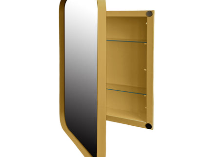 Recessed Metal Framed Medicine Cabinet With Mirror And Adjustable Shelves Wall Mirror With Storage For Bathroom