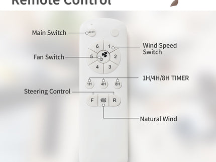 48" Ceiling Fan Without Light, 3 Solid Wood Blades Outdoor Ceiling Fan 6 - Speed Reversible DC Motor For Living Room - Black