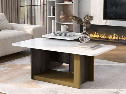 Small Square Coffee Table With End Table (Set of 2)
