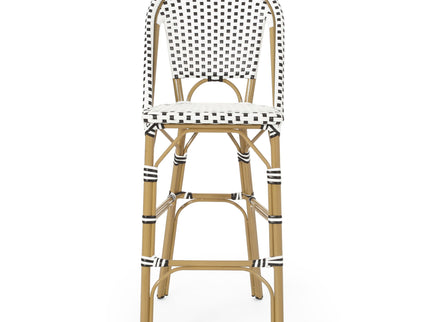 Outdoor Pe Rattan French Barstool Set